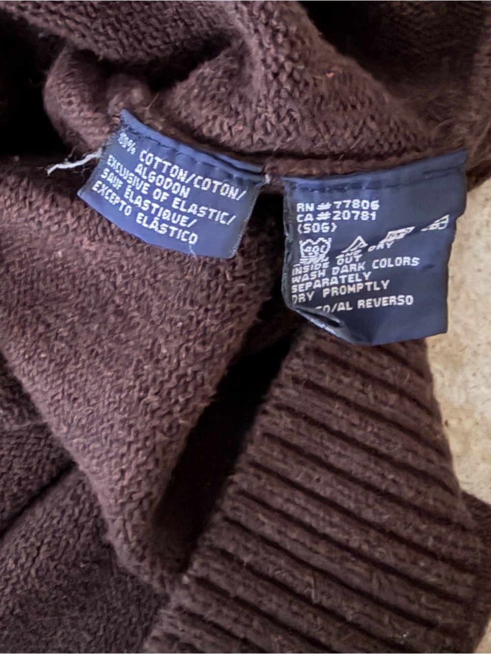 Tommy Hilfiger Vintage Brown Knit Sweater Vest - Size XL - Picture 5 of 6